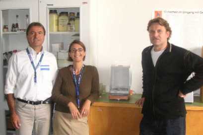 &Uuml;bergabe der Analysewaage